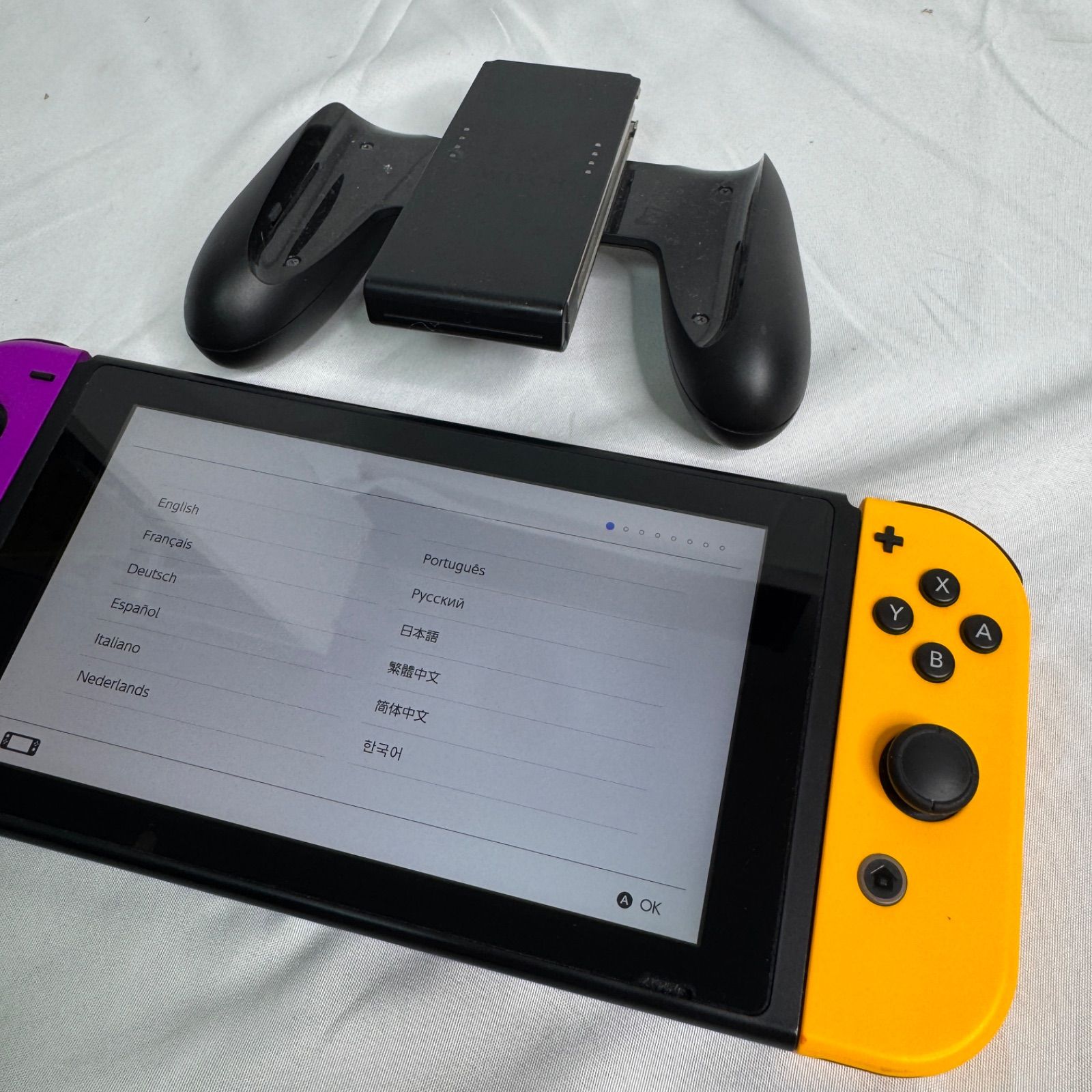Nintendo Switch 本体 HAC-001 Joy-Con 紫(パープル)×黄色(イエロー