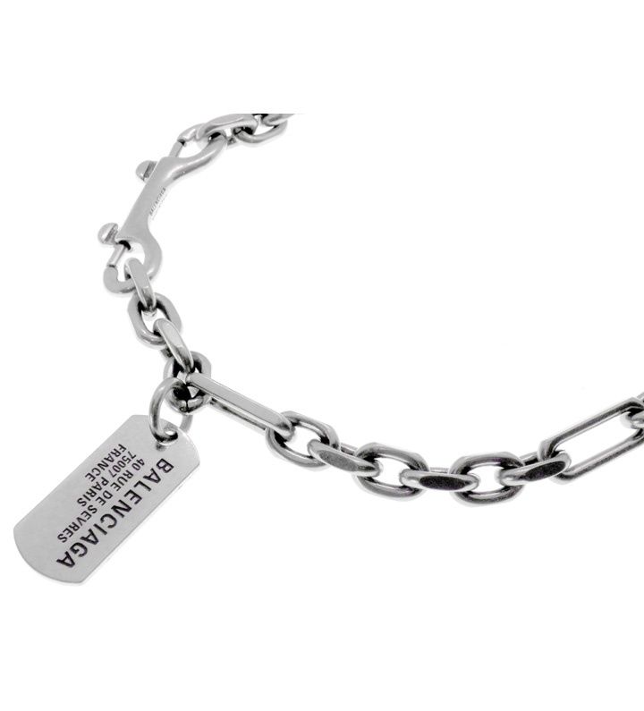 BALENCIAGA バングル PARIS 75007 値段交渉受付 バレンシアガ BALENCIAGA 【 Tags Carabiner Necklace 75007