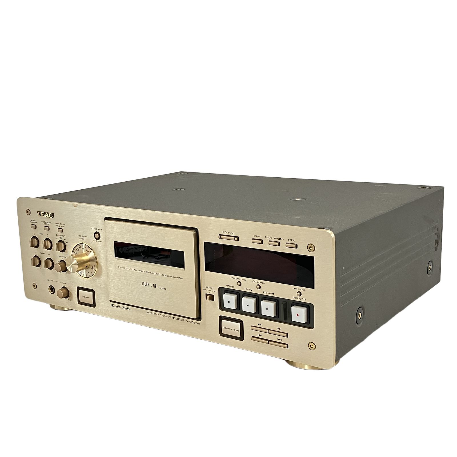 TEAC V-8030S テック 3ヘッド カセットデッキ 音響機材 ジャンク W11215336