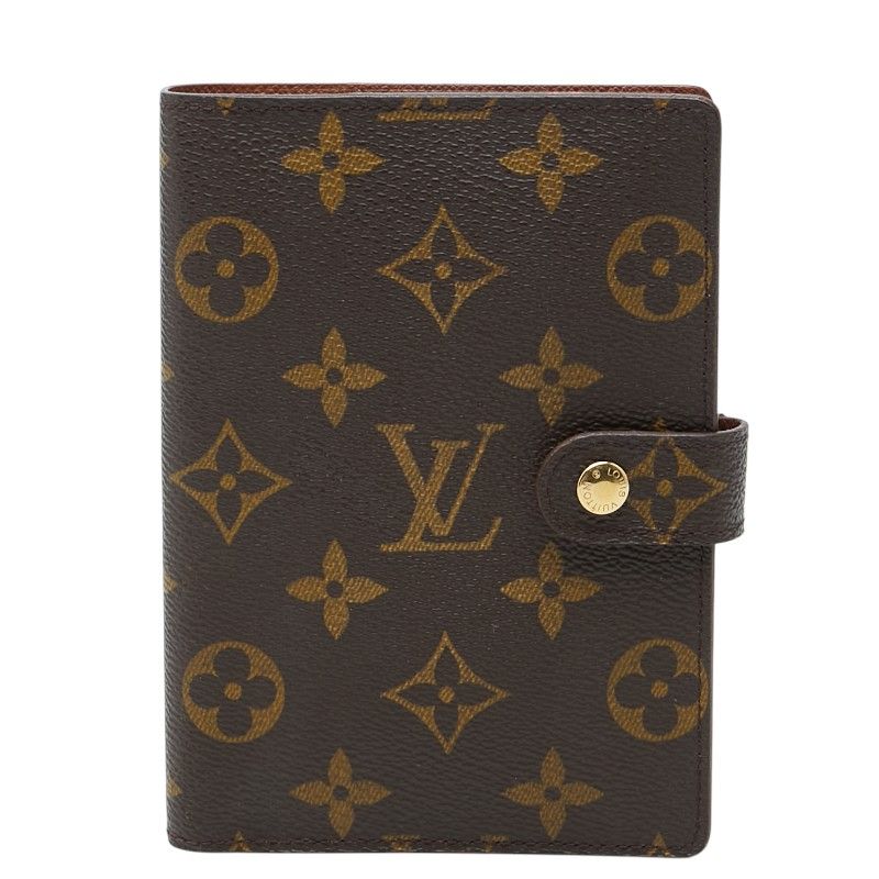 ルイ ヴィトン モノグラム アジェンダPM システム手帳 手帳 R20005 ブラウン PVC レザー レディース LOUIS VUITTON【1-0275719】