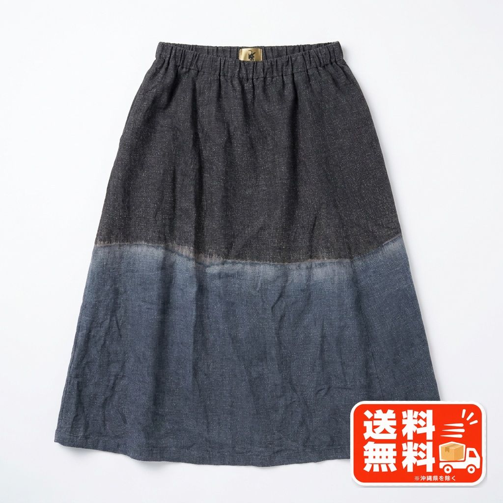 ME ISSEY MIYAKE ミーイッセイミヤケ スカート 麻 38 evam eva風