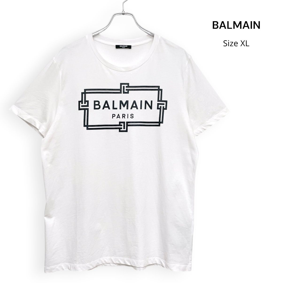 BALMAIN バルマン ロゴ Tシャツ ホワイト SizeXL /R26406