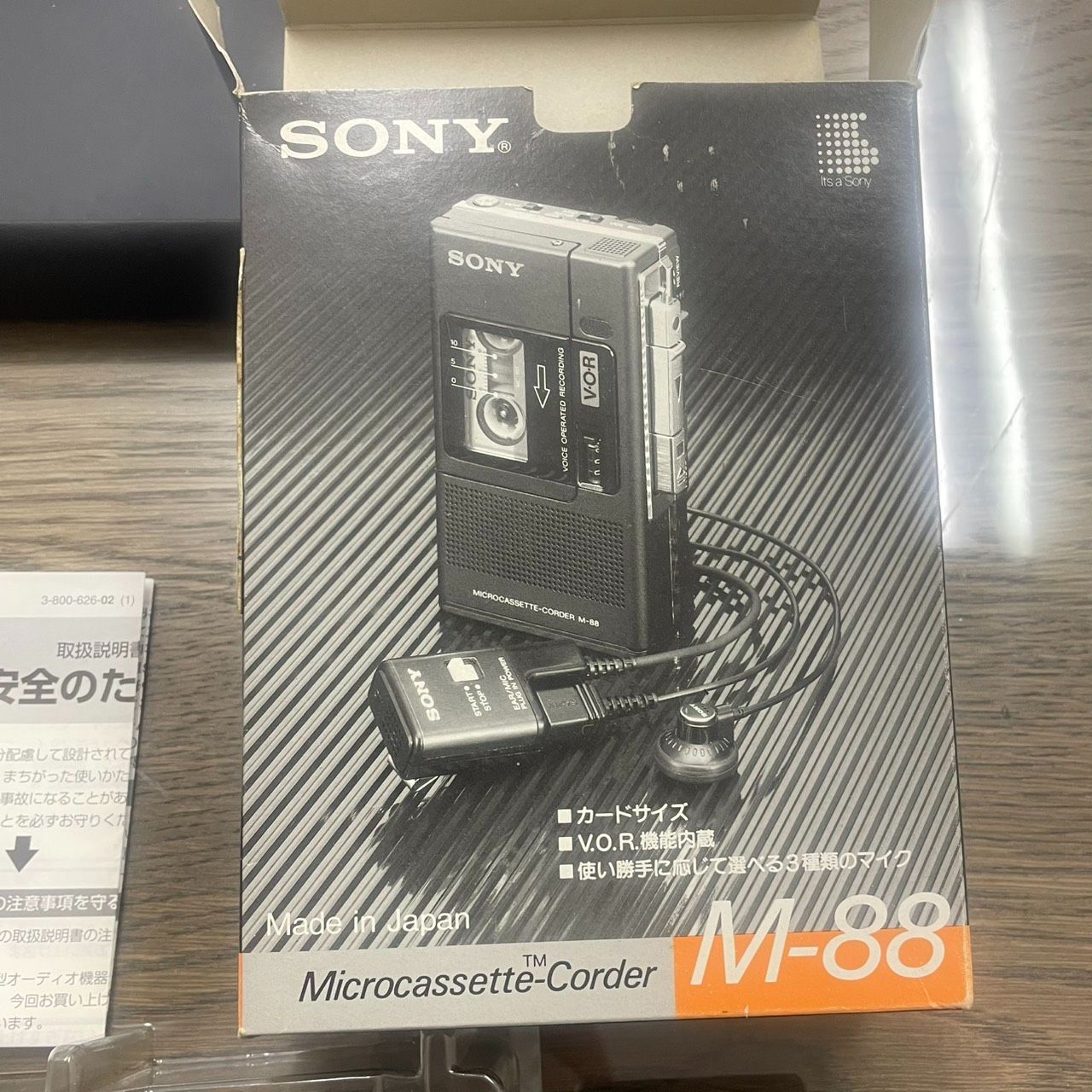 K) SONY マイクロカセット レコーダー 説明書付き - メルカリ