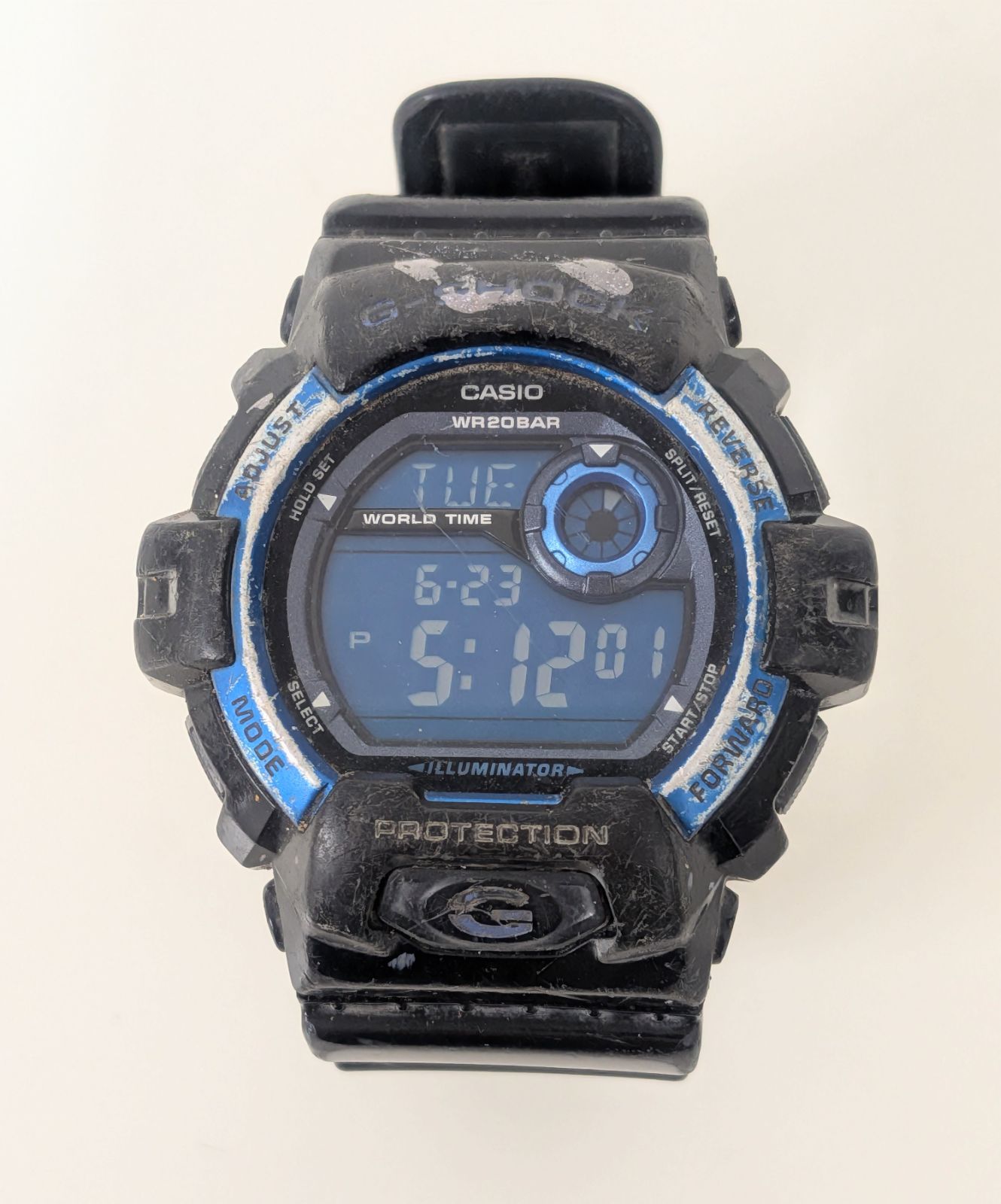 M【稼働品】CASIO カシオ G-SHOCK G-8900A 腕時計 デジタル時計 ブルー 