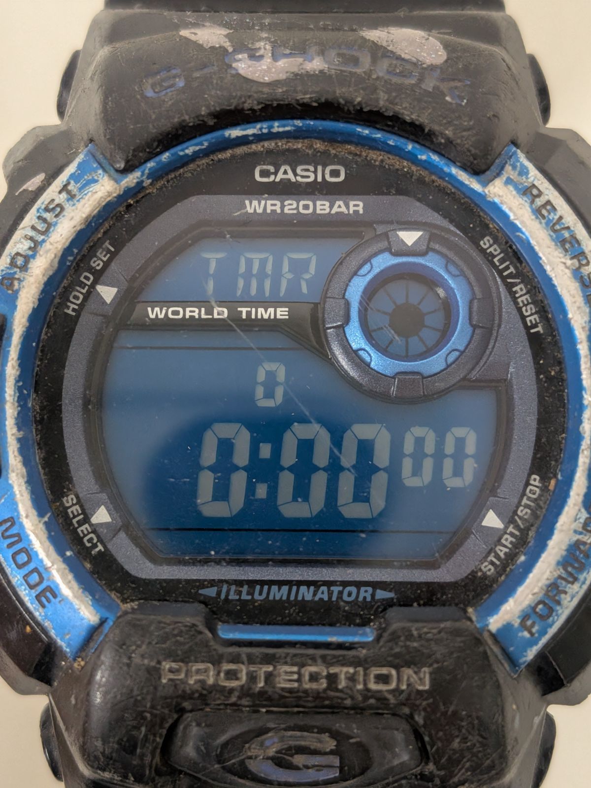 M【稼働品】CASIO カシオ G-SHOCK G-8900A 腕時計 デジタル時計 ブルー 