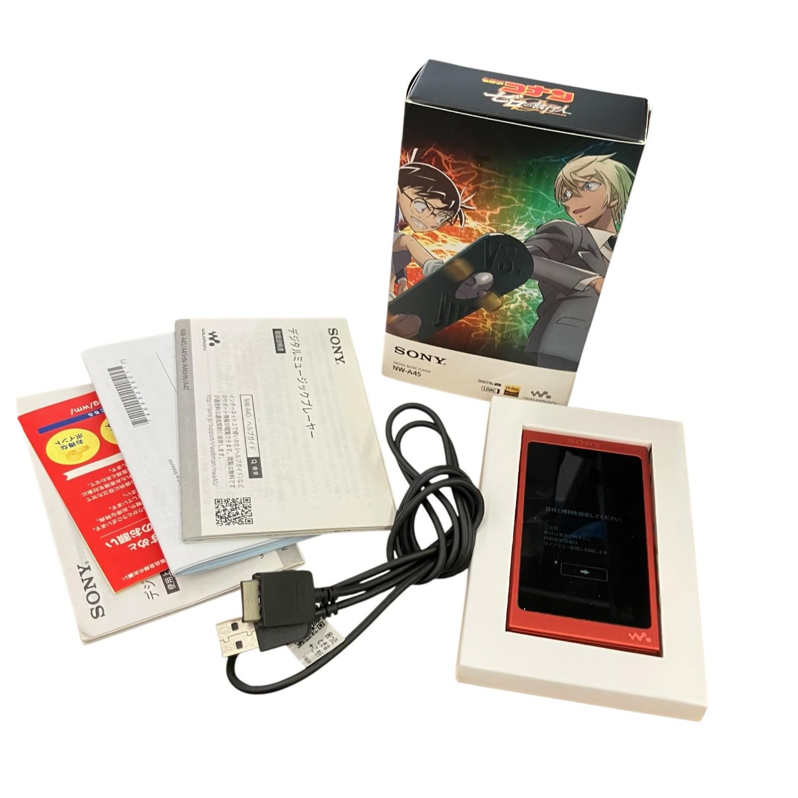 199990 動作未確認 SONY ソニー ウォークマン 江戸川コナンモデル NE-A45 トワイライトレッド