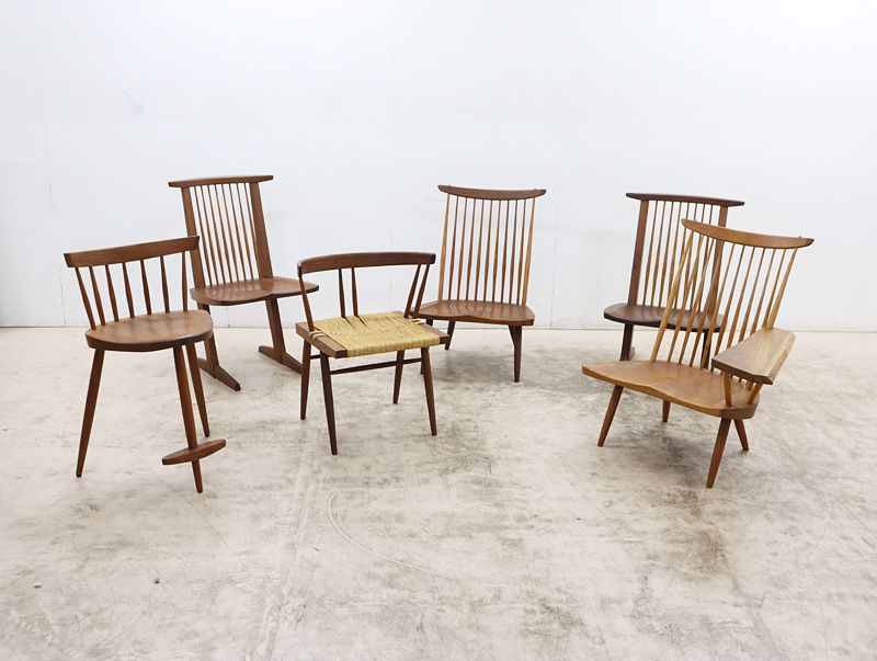 ジョージナカシマ　コノイドラウンジチェア　e Nakashima ジョージ ナカシマ George Nakashima 桜製作所 CN110 CONOID LOUNGE コ