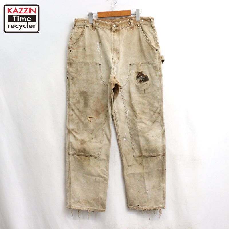 00s USA製 Carhartt 襤褸 ダブルニー ダック ペインターパンツ メンズ