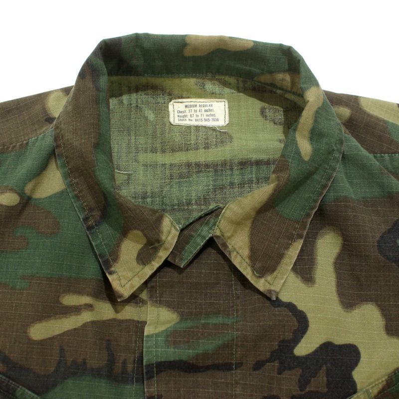 70s USA製 vintage U.SARMY グリーンリーフカモ ERDL 5th ジャングル