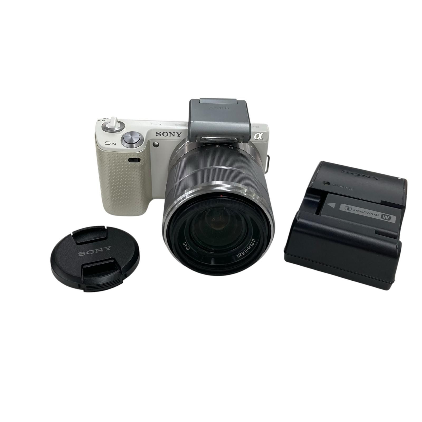 186001 現状品 SONY ソニー ミラーレス一眼カメラ　ホワイト NEX-5N