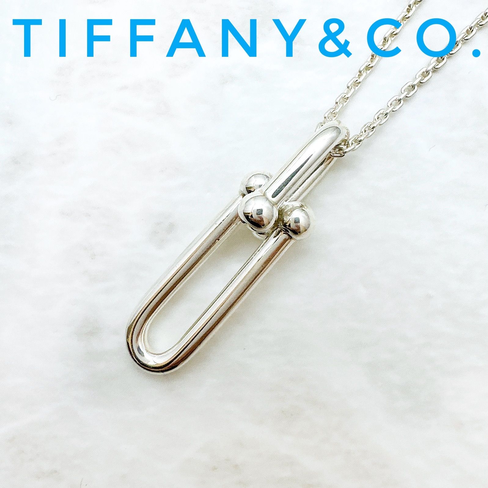 人気?Tiffany＆Co. ハードウェア シルバーネックレス 約 56 cm U