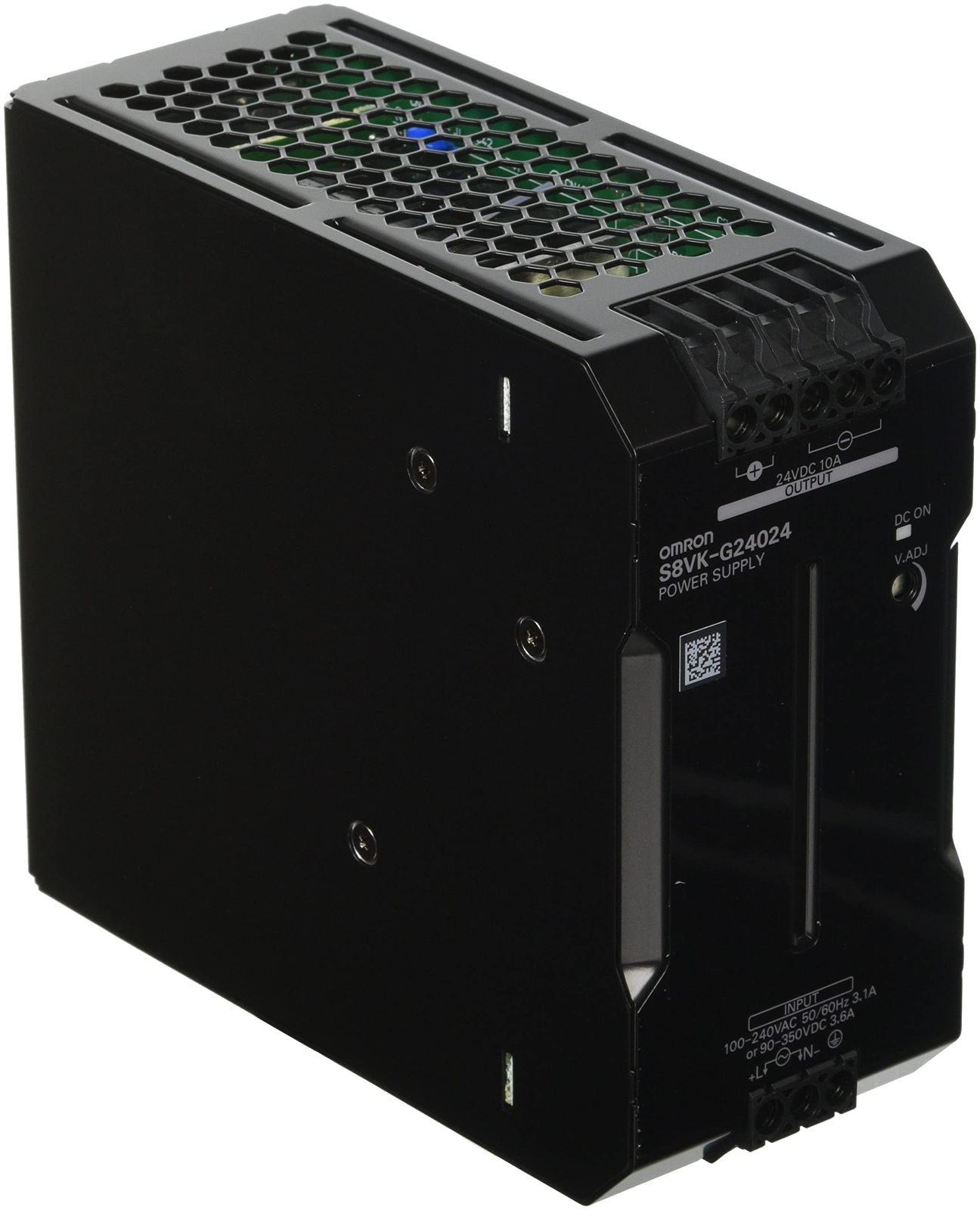 オムロン(Omron) スイッチング・パワーサプライ 単相 240W AC100-240入力/DC90-350入力 24V10A出力 (正式製品型番:S8VK-G24024) [S8VK-G24024] [単相 240W]