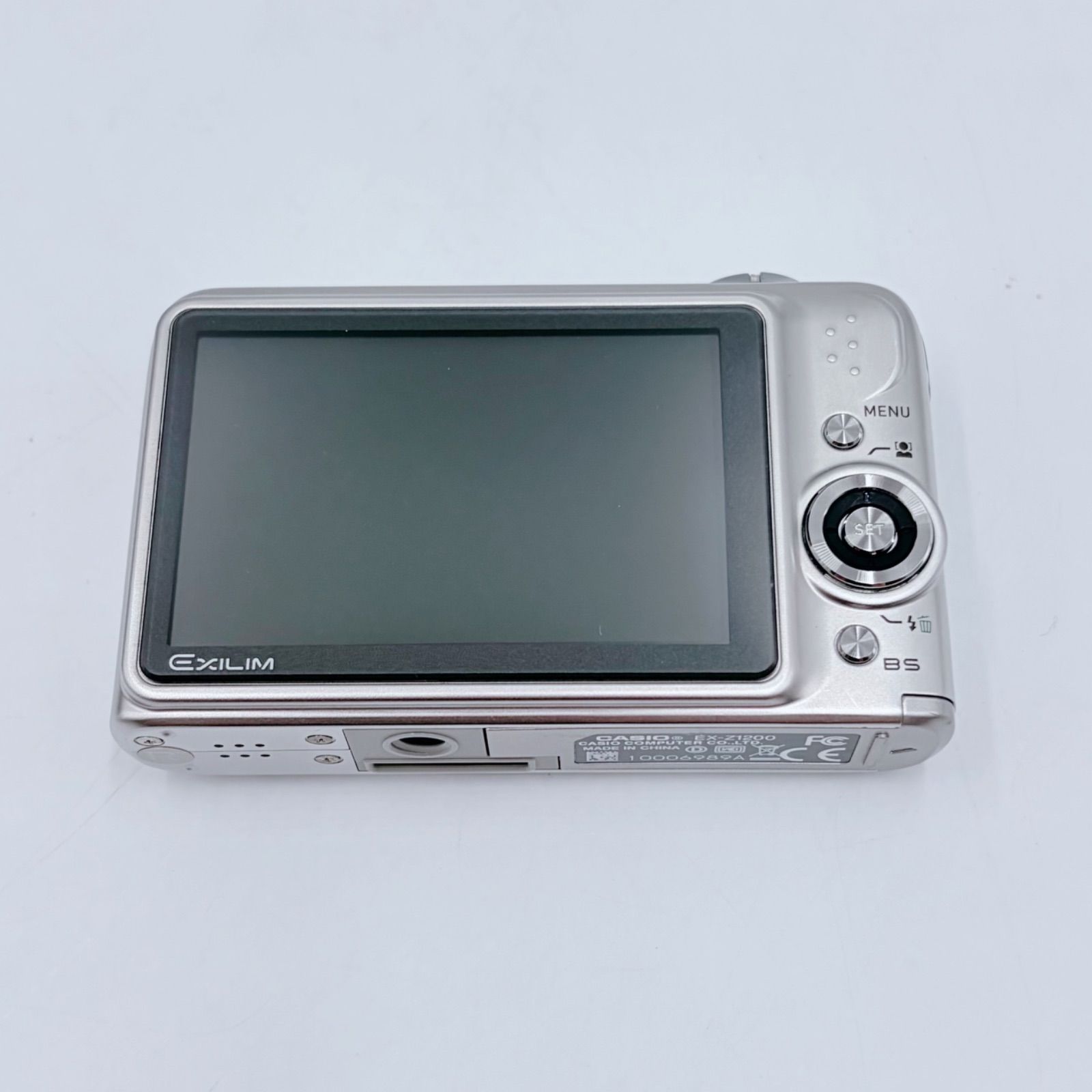 CASIO カメラ　エクシリム　EX-Z1200 シルバー　コンデジ　動作品 美品】CASIO EXILIM EX-Z1200 シルバー コンデジ デジカメ カシオ