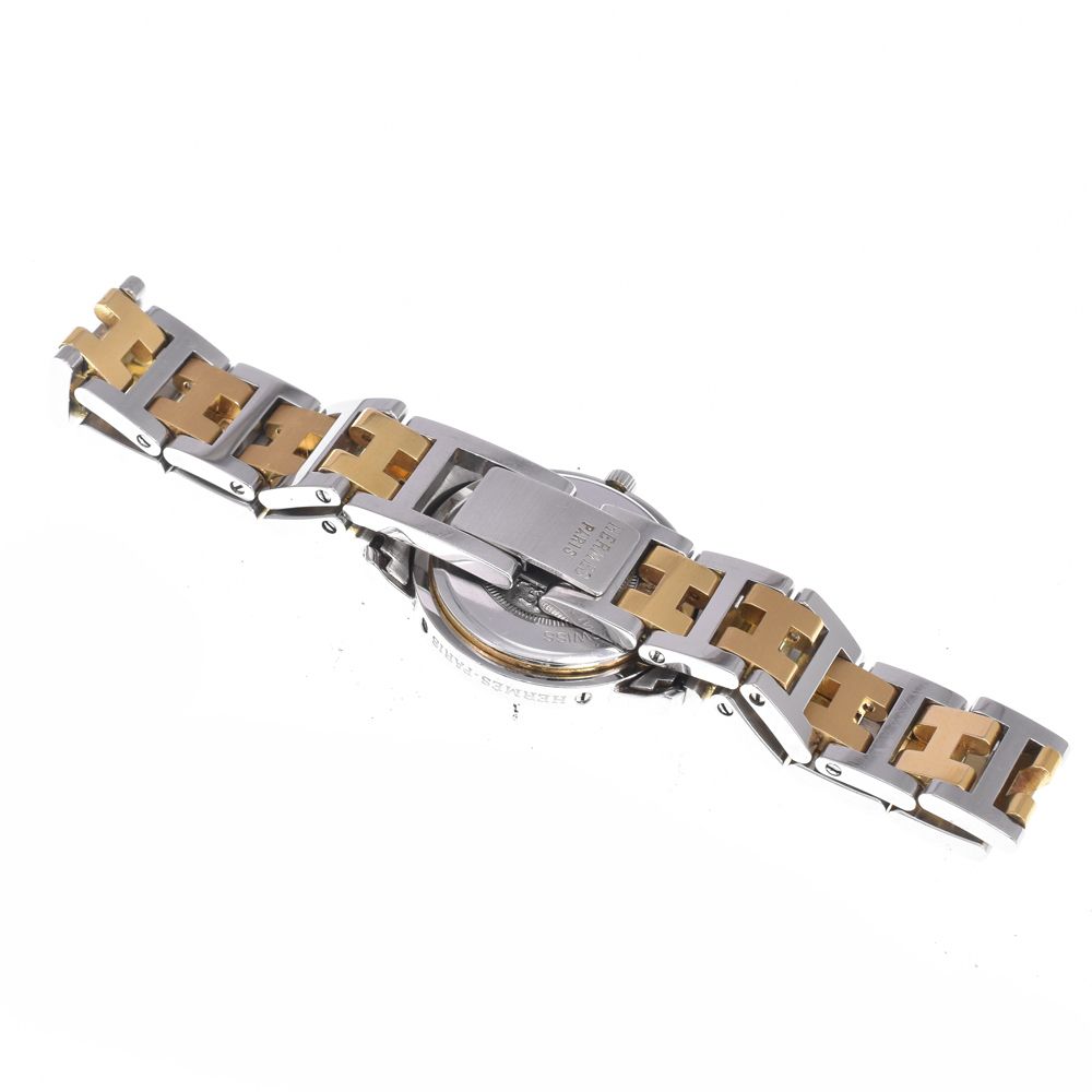 エルメス HERMES CL4.220 クリッパー SS/GP デイト アイボリー
