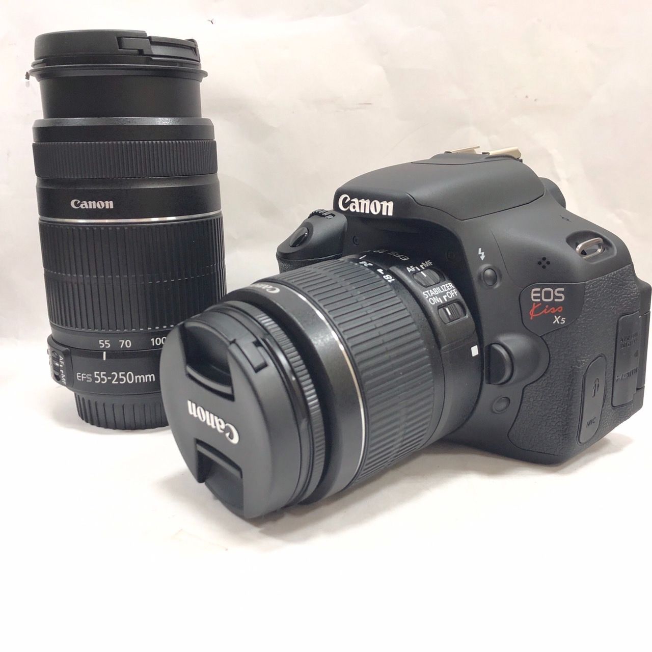 ★充電器欠品 Canon キャノン デジタル一眼レフカメラ EOS kiss x5ダブルズームキット 動作確認済 中古 ★008168