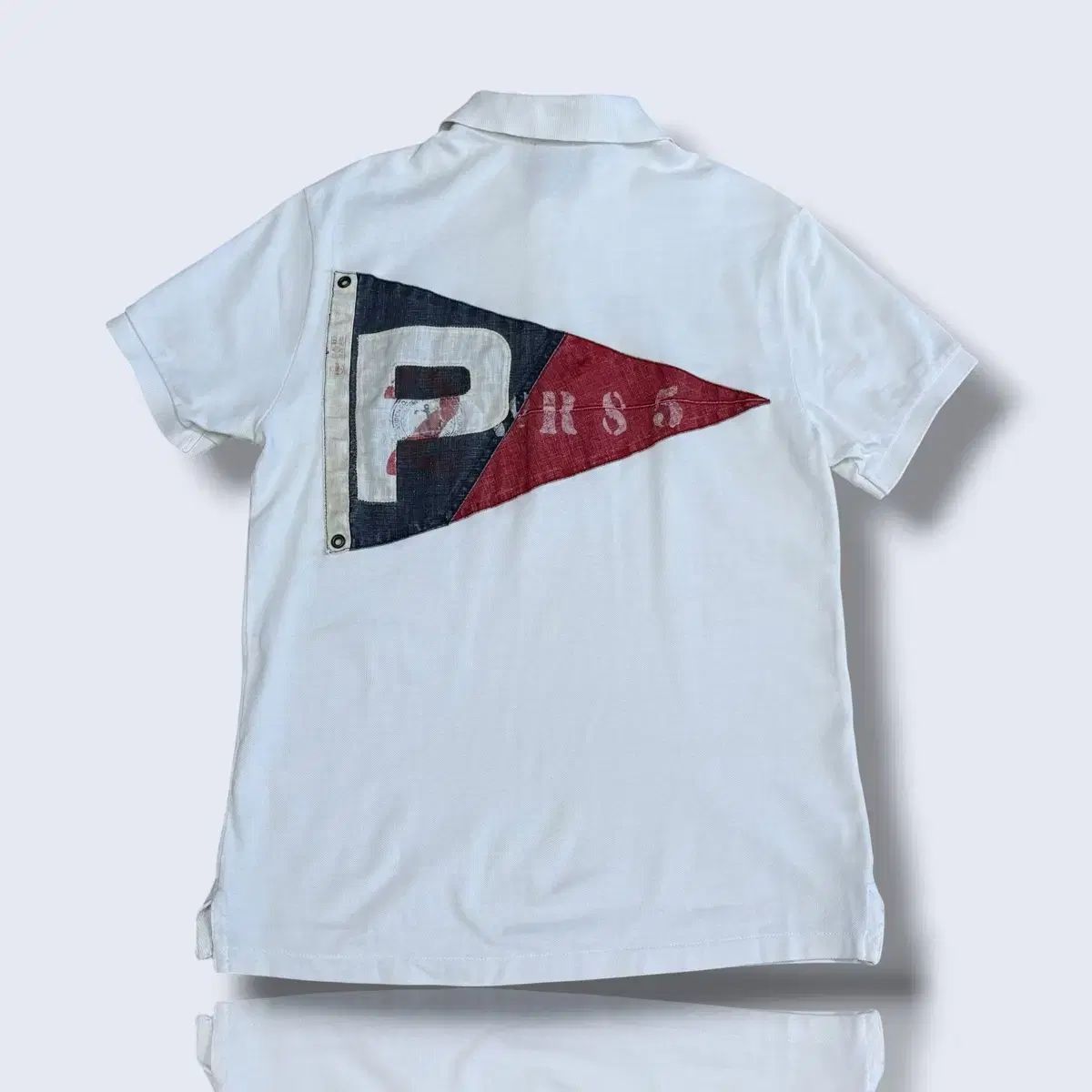 POLO RALPH LAUREN M CRUISER TEAM 刺繍 白 KARA 半袖Tシャツ