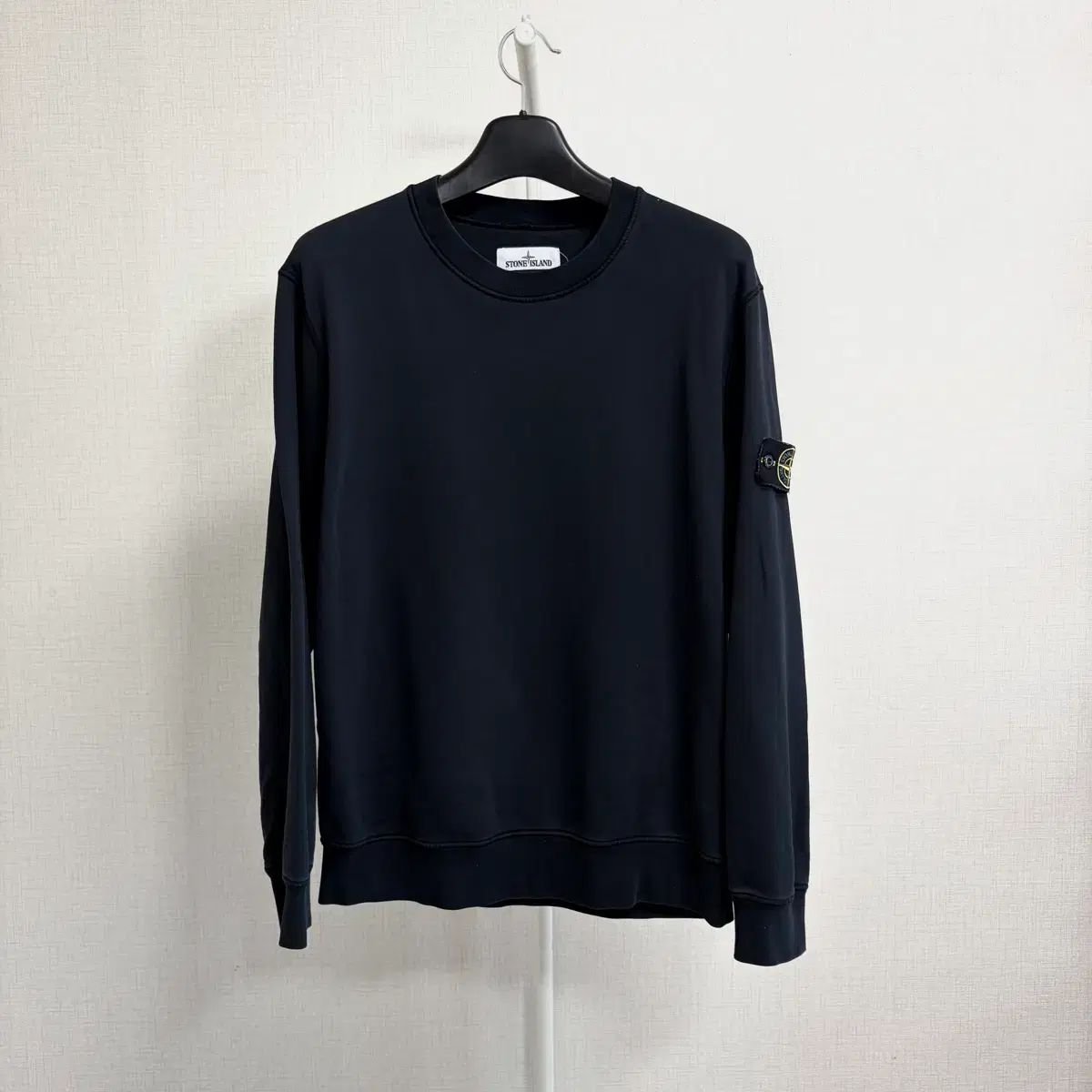 百貨店購入/XL STONE ISLAND ストーンアイランド ワッペン スウェット ブラック