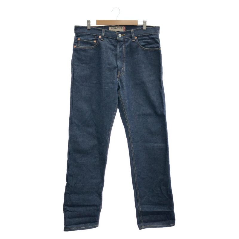 中古】LEVI'S 505 デニムパンツ W34 L32 ネイビー リーバイス ボタン裏