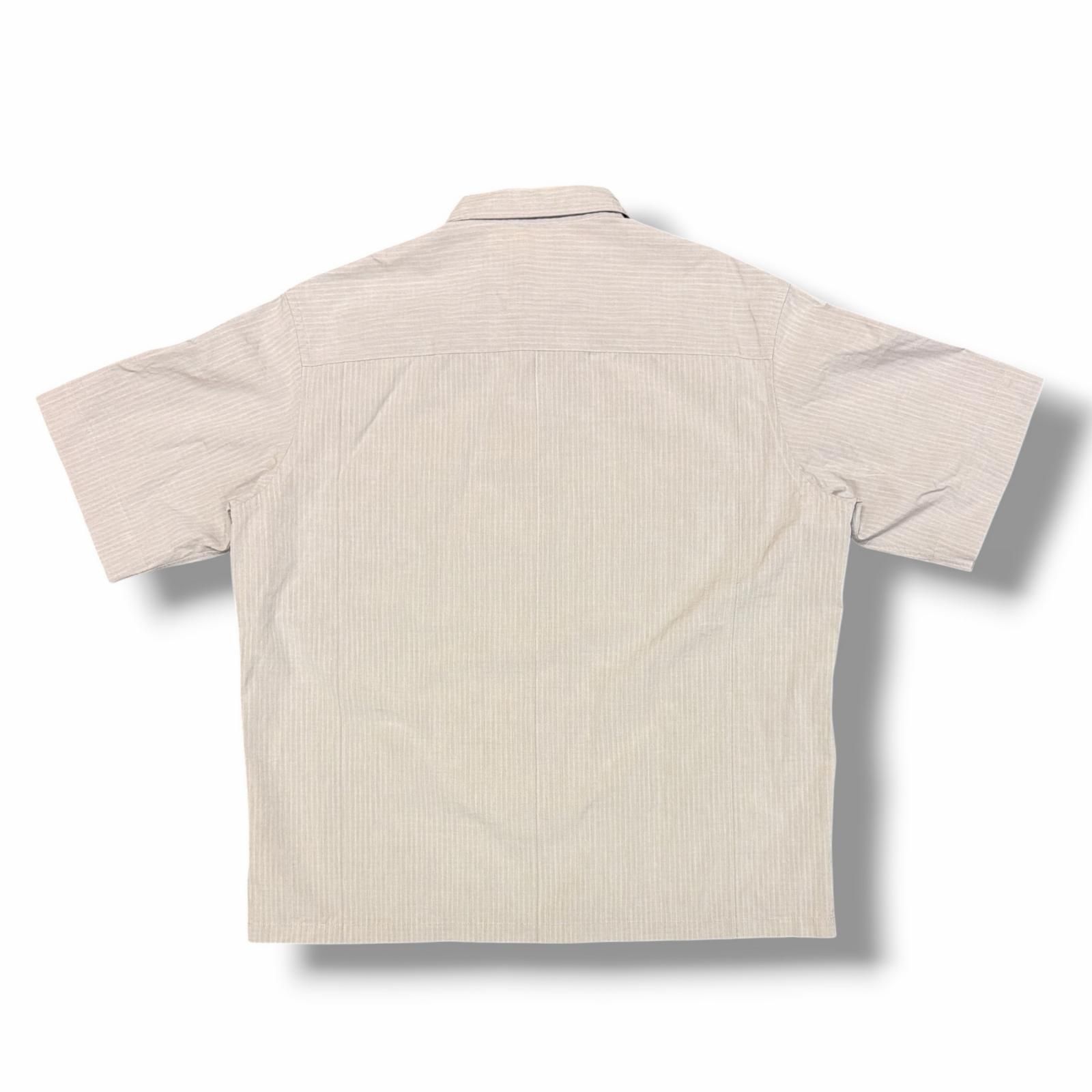 AURALEE 21SS WASHED FINX RIPSTOP CHAMBRAY HALF SLEEVED SHIRTS