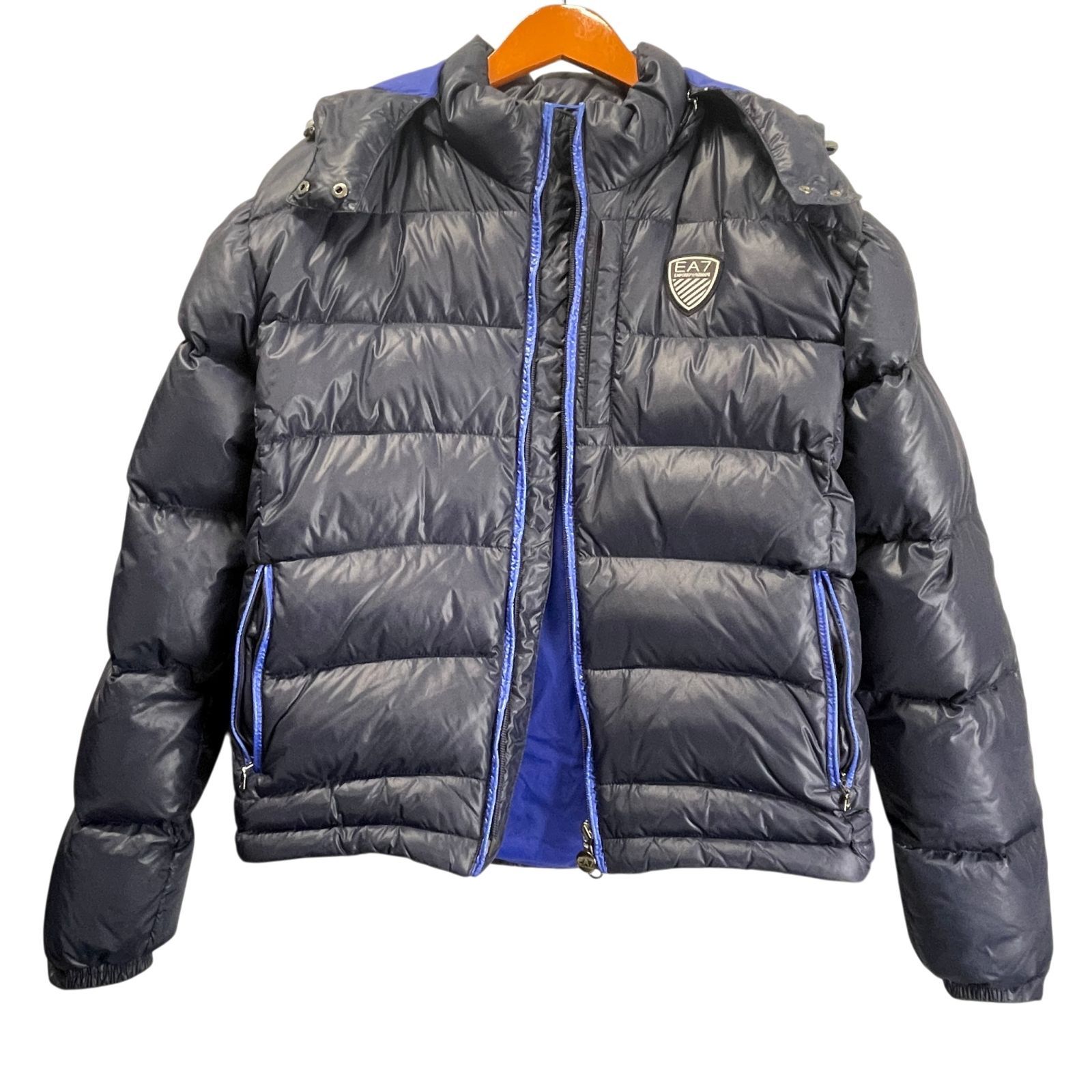 期間限定値下げ⭐︎新品未使用！EMPORIO ARMANI EA7 ネイビー EA7 EMPORIO ARMANI エンポリオ アルマーニ ダウンジャケット ネイビー