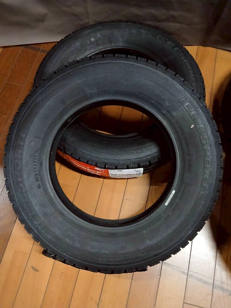 ｵｰﾄﾊﾞｯｸｽ ｽﾀｯﾄﾞﾚｽﾀｲﾔ ｱｲｽｴｽﾎﾟﾙﾃ 145/80R13 2022年製 4本ｾｯﾄ ☆オク002