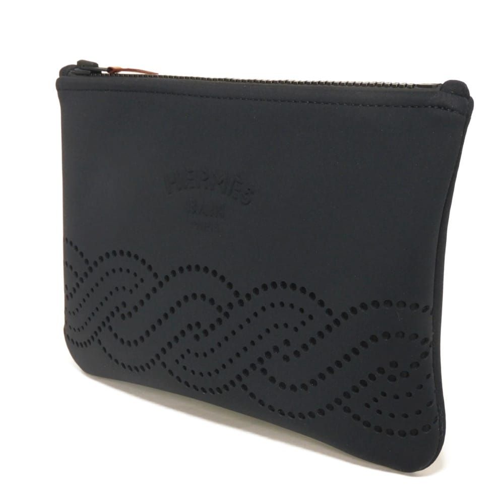 HERMES エルメス ネオバン トルサド マリン PM 美品 ナイロン ロゴ