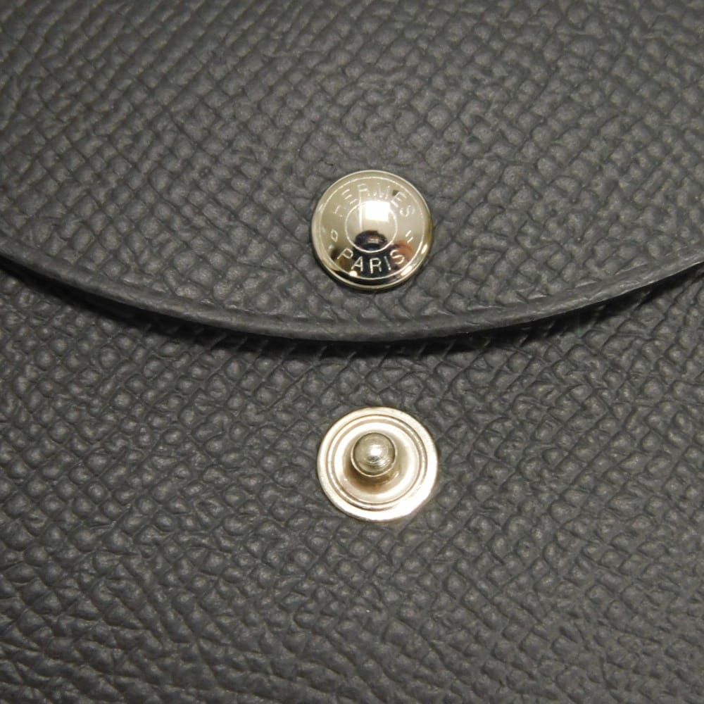 HERMES エルメス カルヴィ デュオ エプソン カーフ ダークグレー