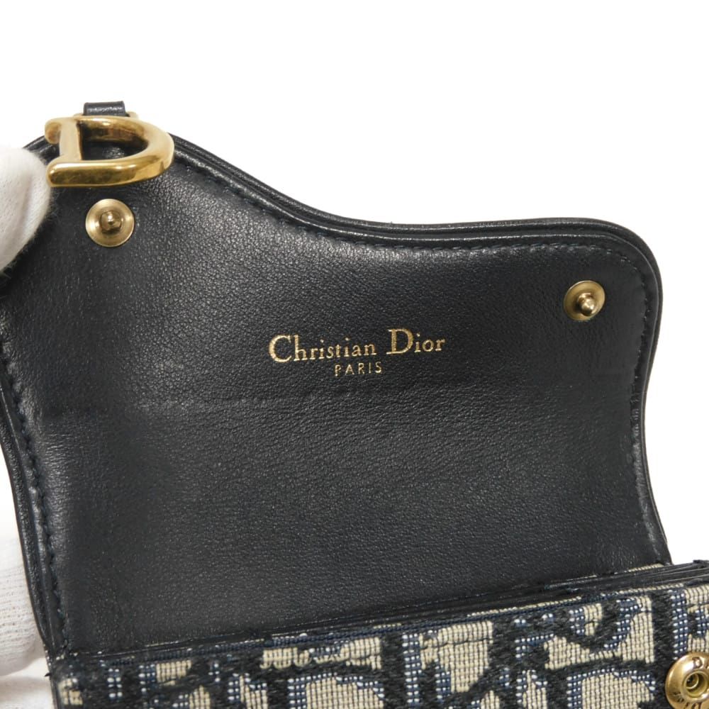 Dior ディオール サドル ジャスミン カードホルダー 現行 Dロゴ