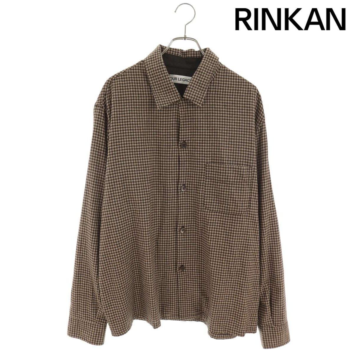 アワーレガシー 25AW M4252HE オープンカラーコットンチェック長袖シャツ メンズ 50