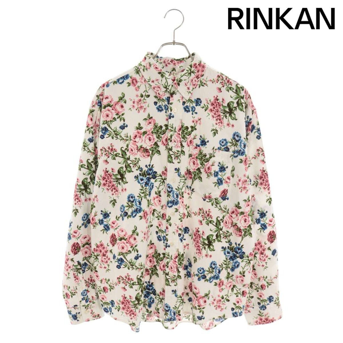 シュプリーム 26SS Floral Flannnel Shirt フローラルフランネル長袖シャツ メンズ M