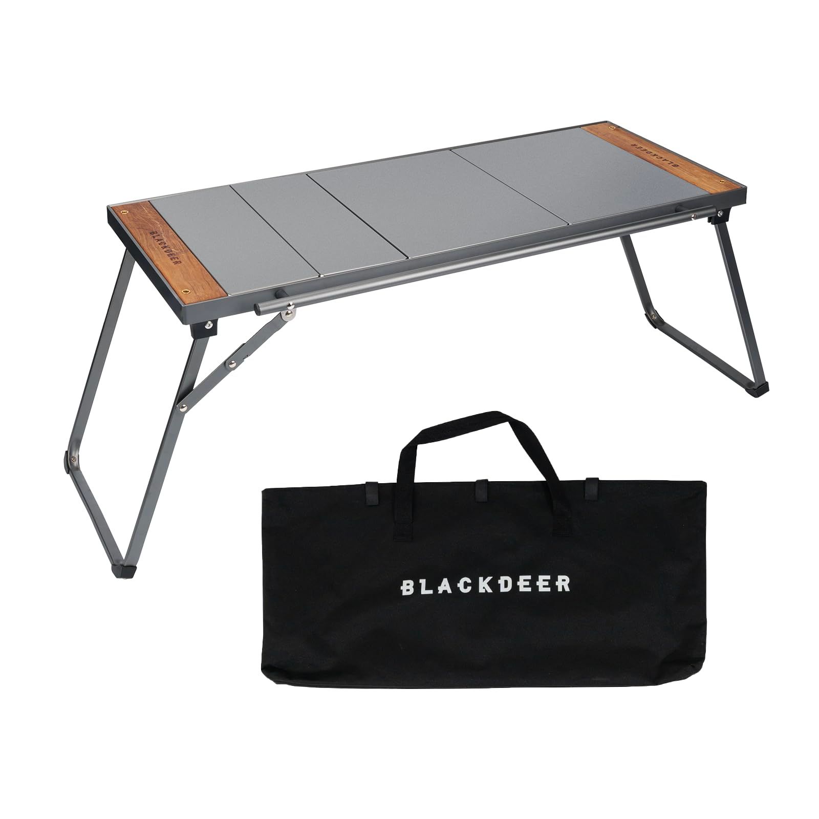 BLACKDEER 折りたたみIGTテーブル、 アルミニウム コンパクト 軽量 両側伸縮可能 収納バッグ付き、キャンプ/バーベキュー/ハイキング/ピクニックに適しています