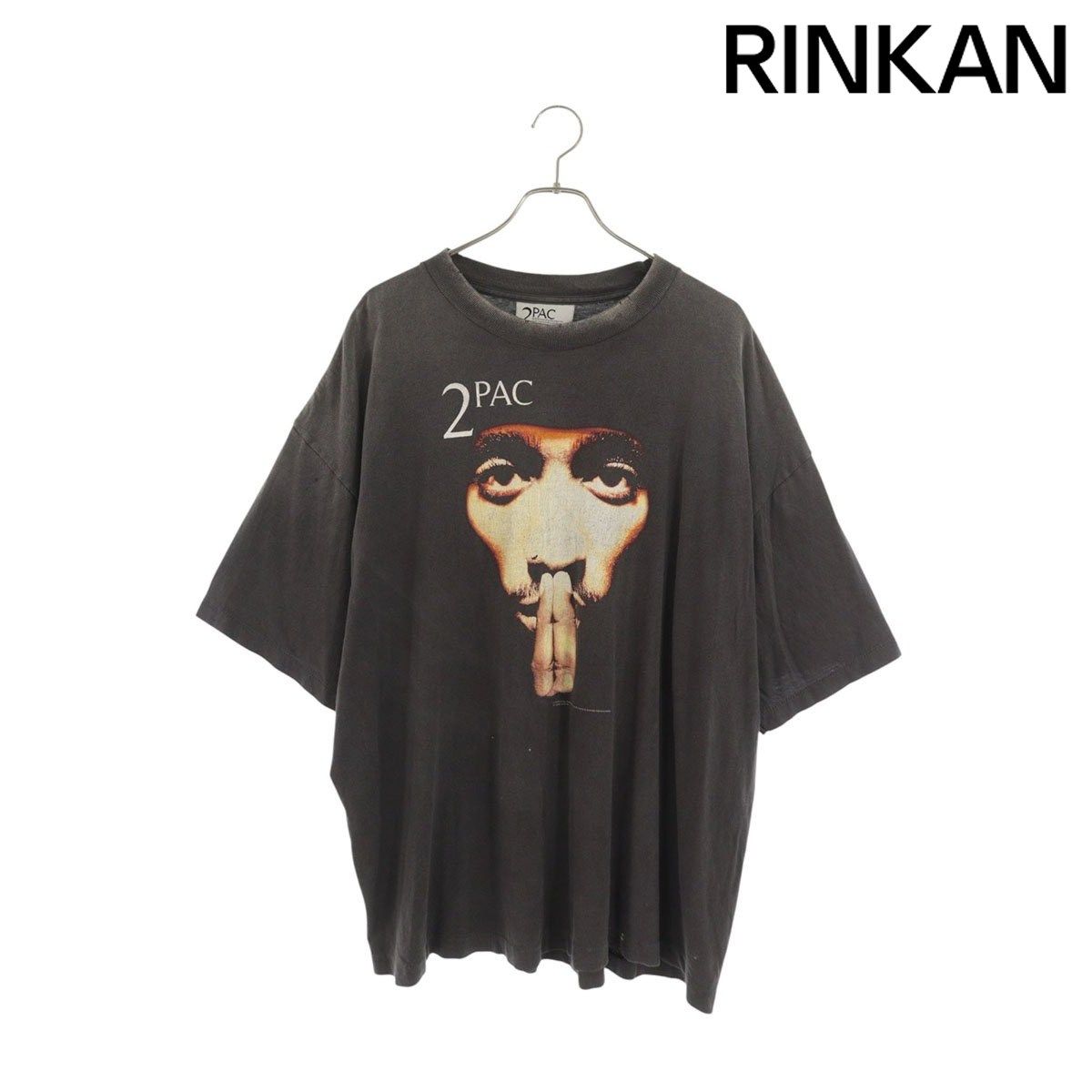 セントマイケル 25SS SM-HR8-0000-C14 2PACヴィンテージ加工Tシャツ メンズ XXL