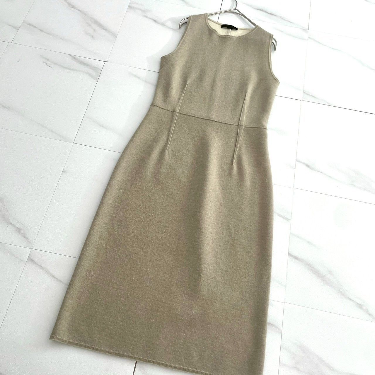 美品✨THE ROW ザロウ ノースリーブワンピース ロング S ベージュ