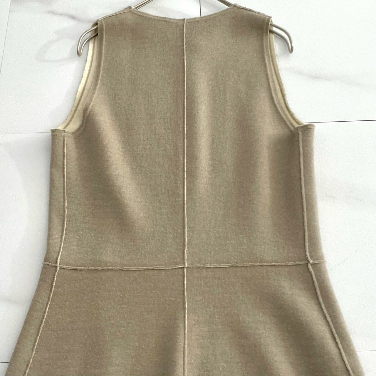 美品✨THE ROW ザロウ ノースリーブワンピース ロング S ベージュ 