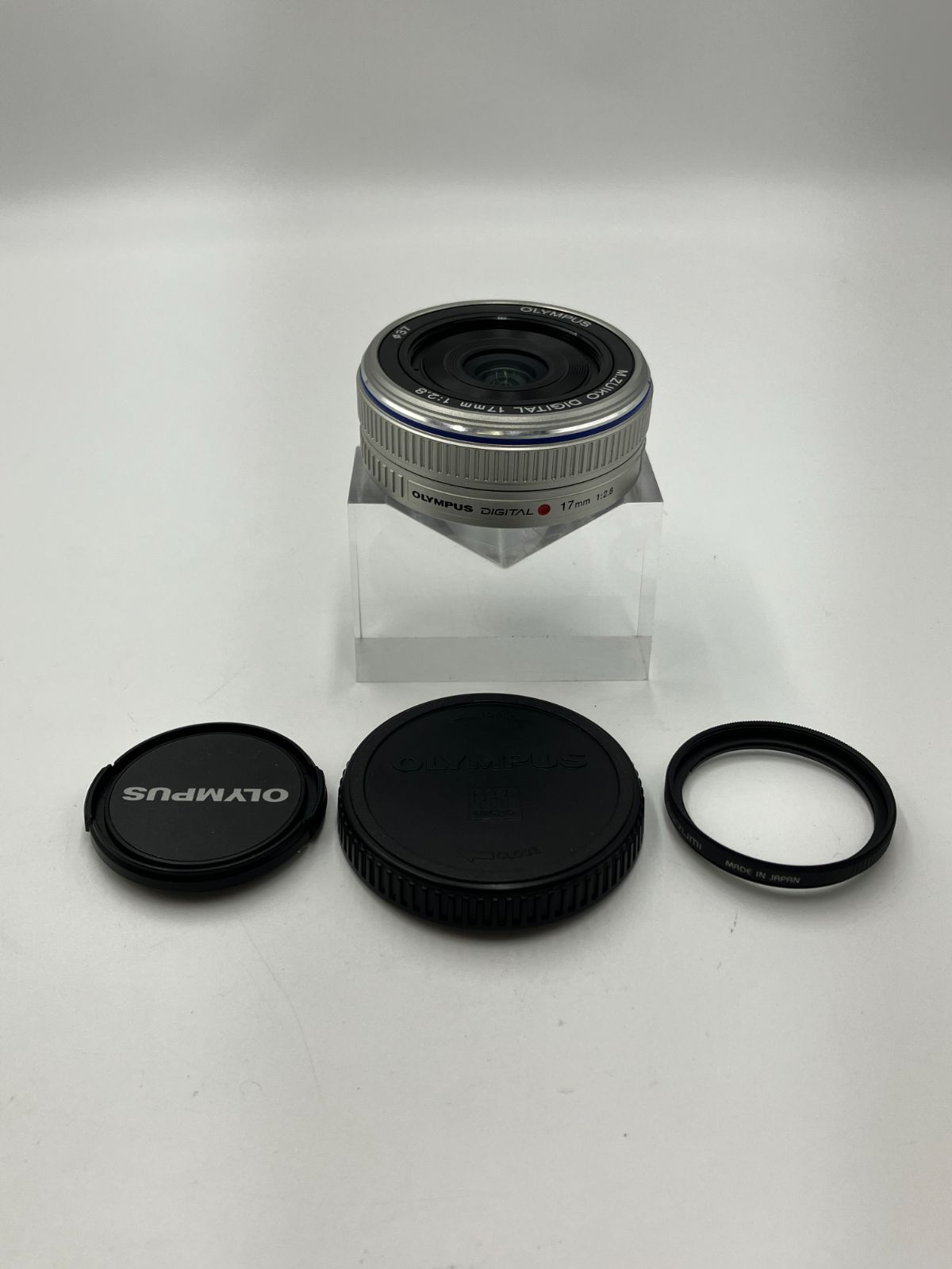 【動作確認済】OLYMPUS M.ZUIKO DIGITAL 17mm F2.8 シルバー 単焦点レンズ
