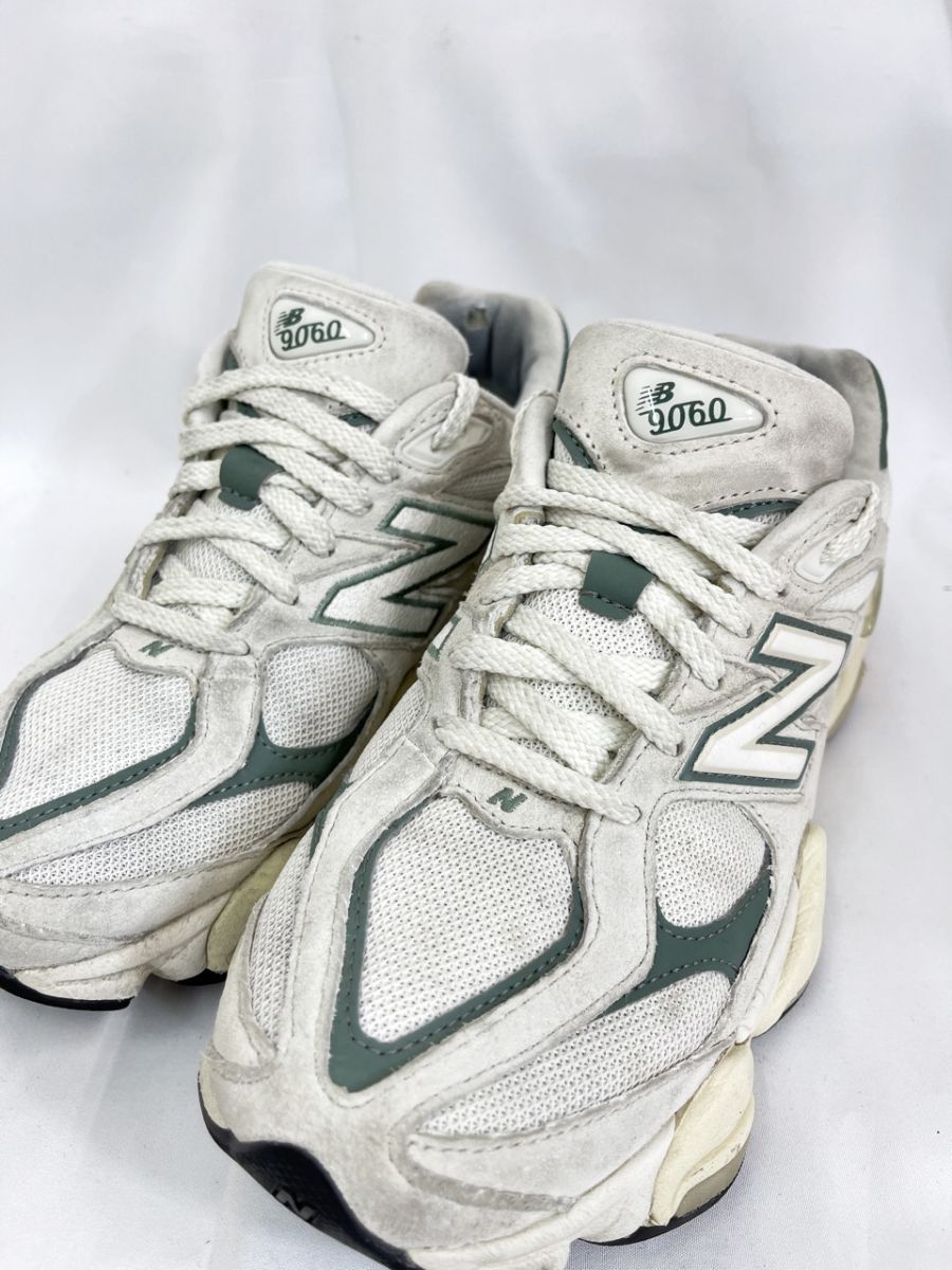 New Balance ニューバランス U9060 EEI ローカット スニーカー size24.5/ホワイト・グリーン ■■◎レディース