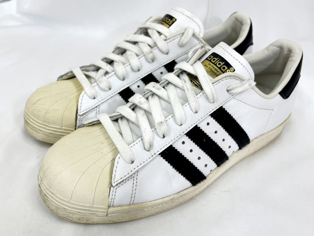 adidas アディダス SUPERSTAR 80s ローカット スニーカー size23.5/白 ■■◎レディース