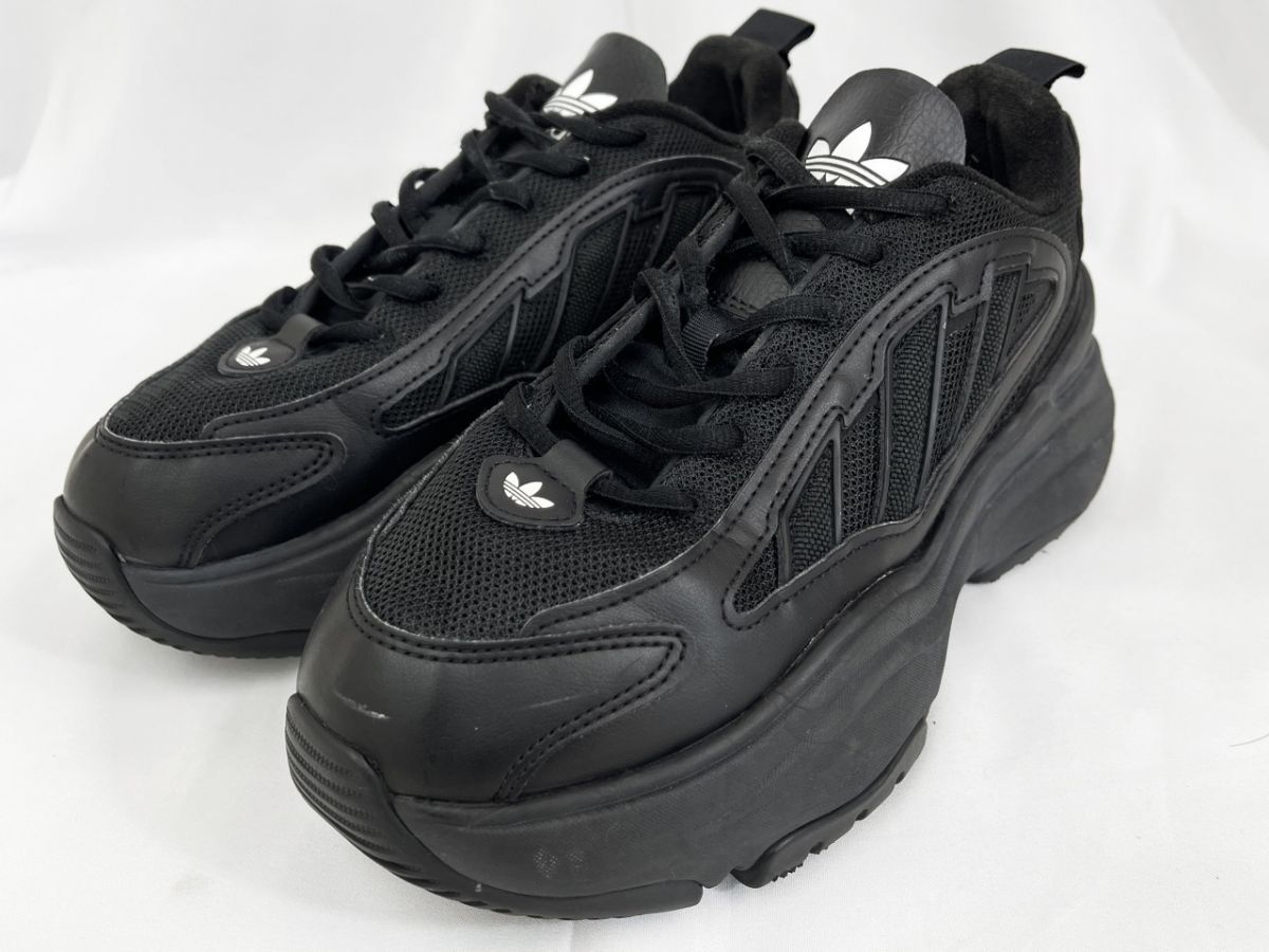 adidas アディダス オズガイア IG6045 ローカット スニーカー size25.0/黒 ■■◎レディース