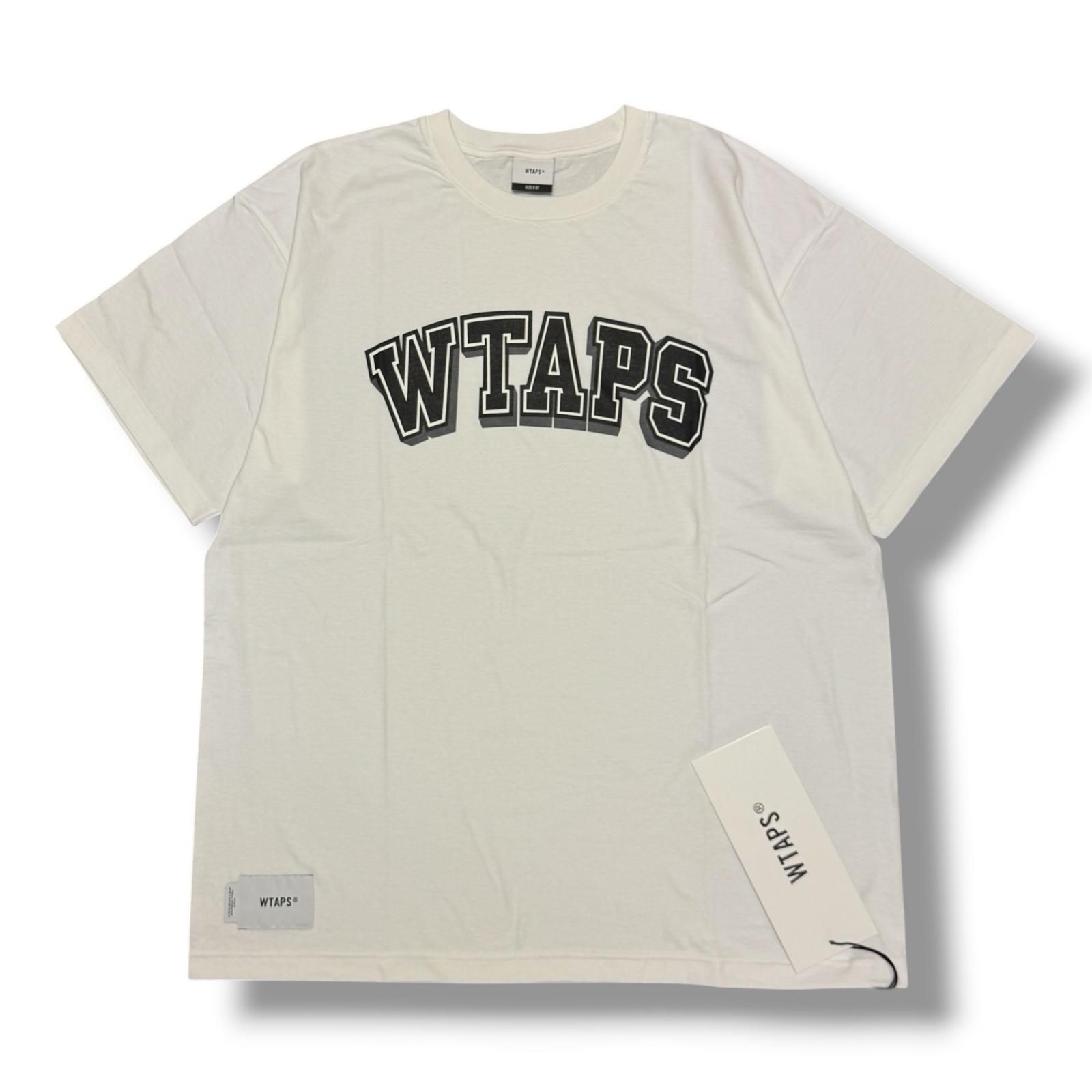 参考上代9900円 未使用 WTAPS 25SS HG / SS / COTTON プリントTシャツ 半袖カットソー ダブルタップス 251ATDT-STM07S ホワイト 2 （18817M）