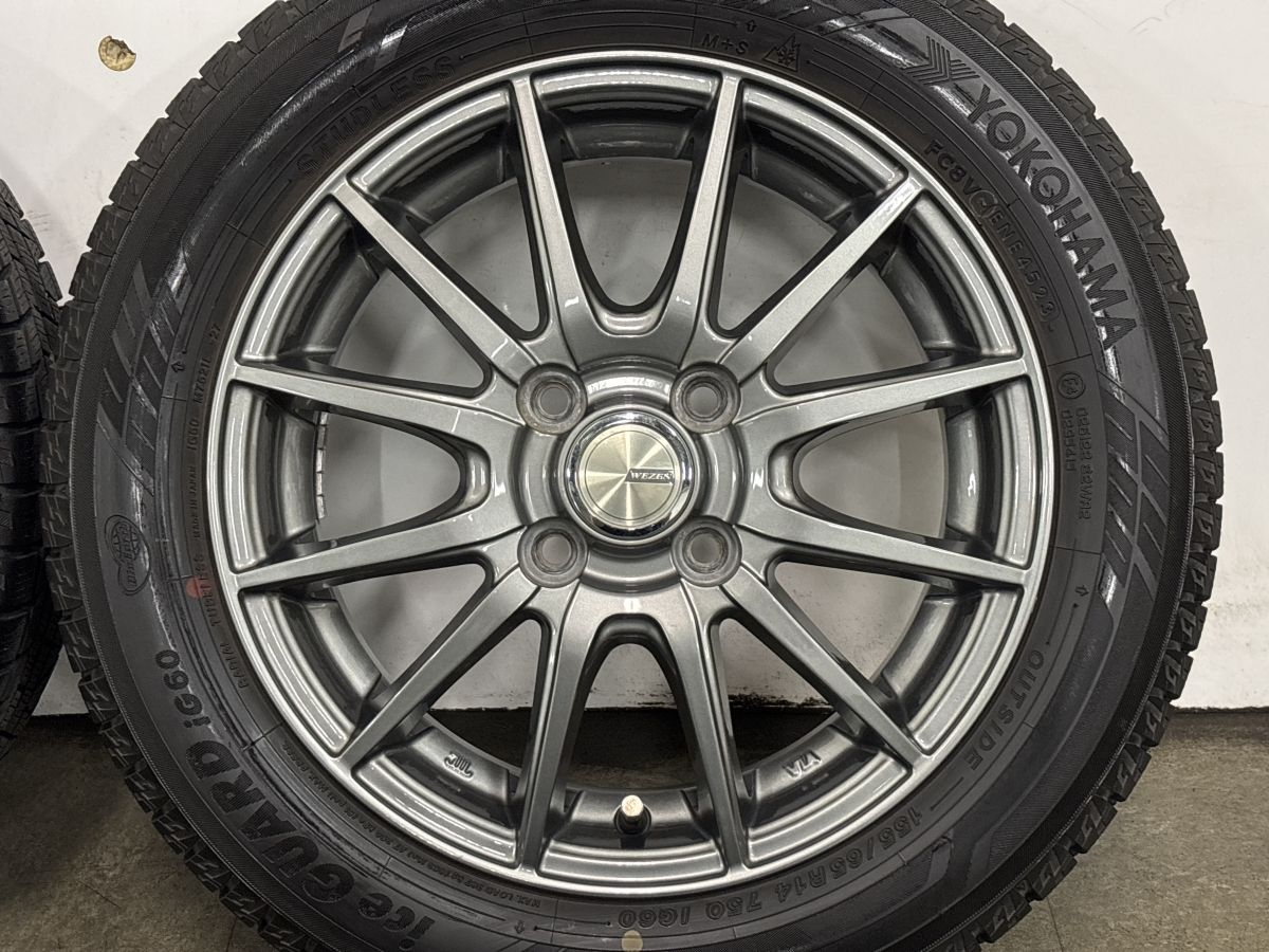 スタッドレス】WEZEN 14in 4.5J +45 PCD100 ヨコハマ アイスガード