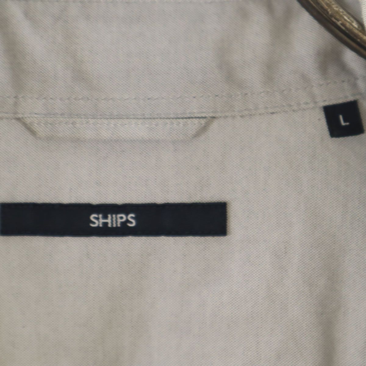 SHIPS シップス 日本製 長袖 シャツ L グレー メンズ 古着 - メルカリ