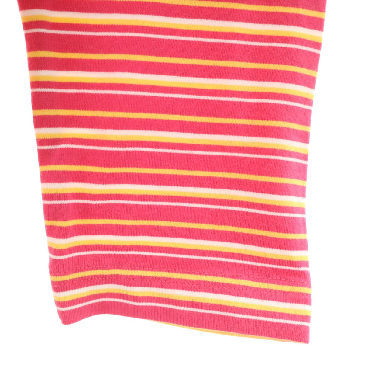 PEARLY GATES パーリーゲイツ ボーダー柄 ゴルフ 7分袖 モックネック T