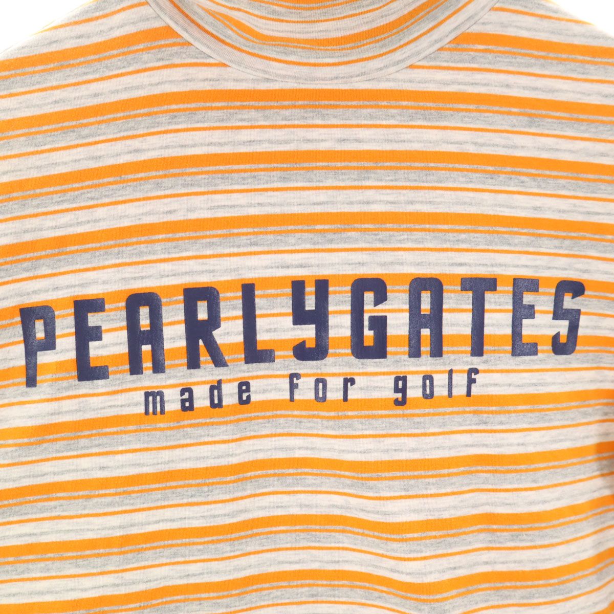 PEARLY GATES パーリーゲイツ ボーダー柄 ゴルフ 長袖 ハイネック T