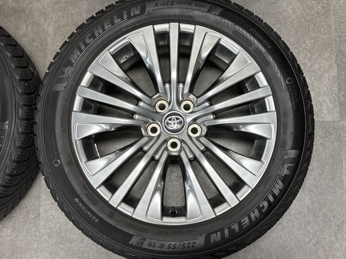 美品】トヨタ 80 ハリアー 純正 19in 7J +35 PCD114.3 ミシュラン X