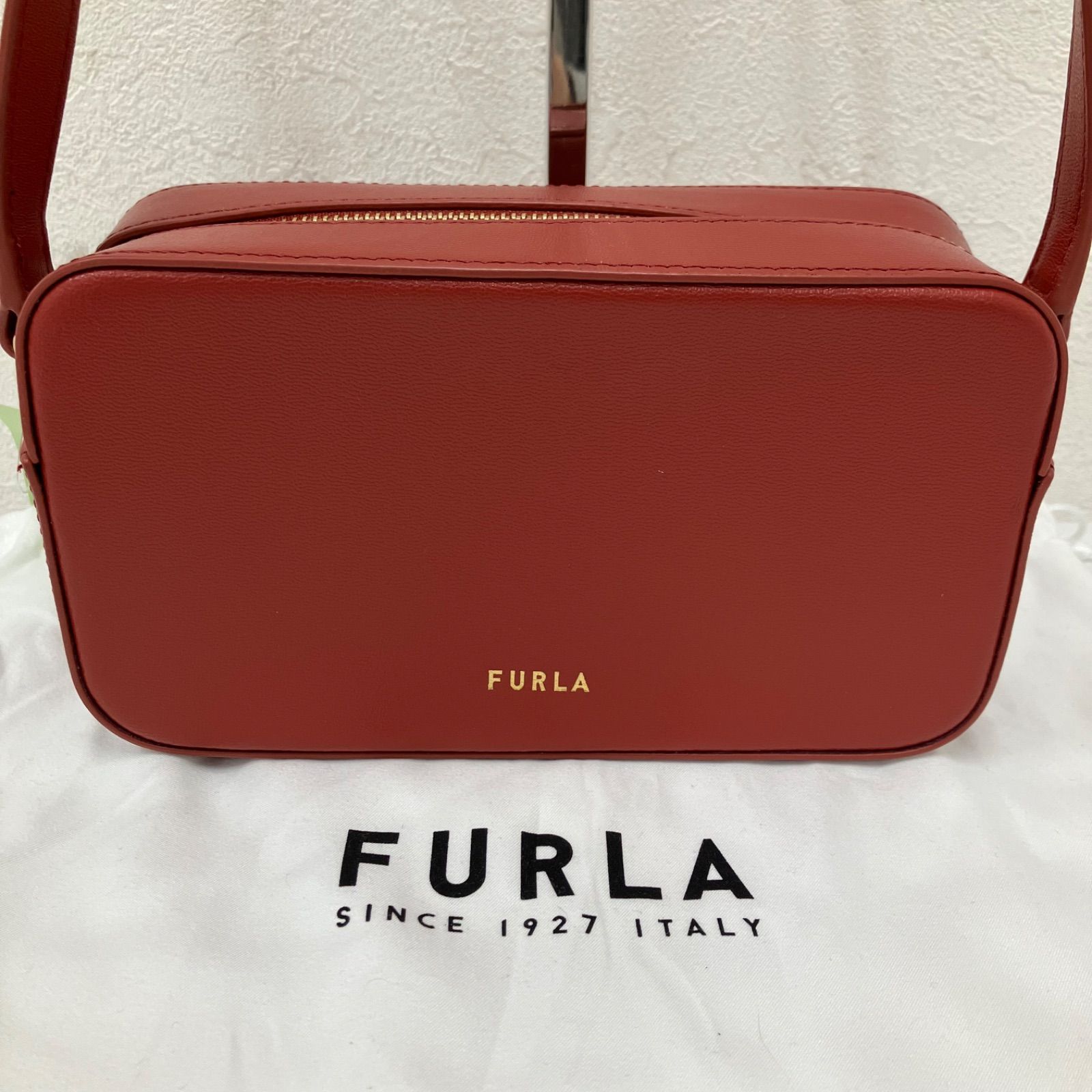 5207【良品】 FURLA フルラ ショルダーバッグ BLOCK MINI CROSSBODY 
