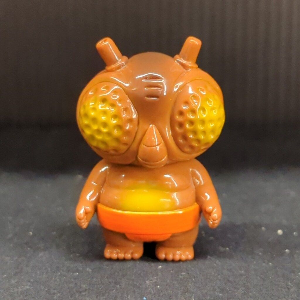 コバエもん ゴッコ堂 リアルヘッド ゴッコ堂 REALHEAD コバエもん 茶成型/オレンジ - メルカリ