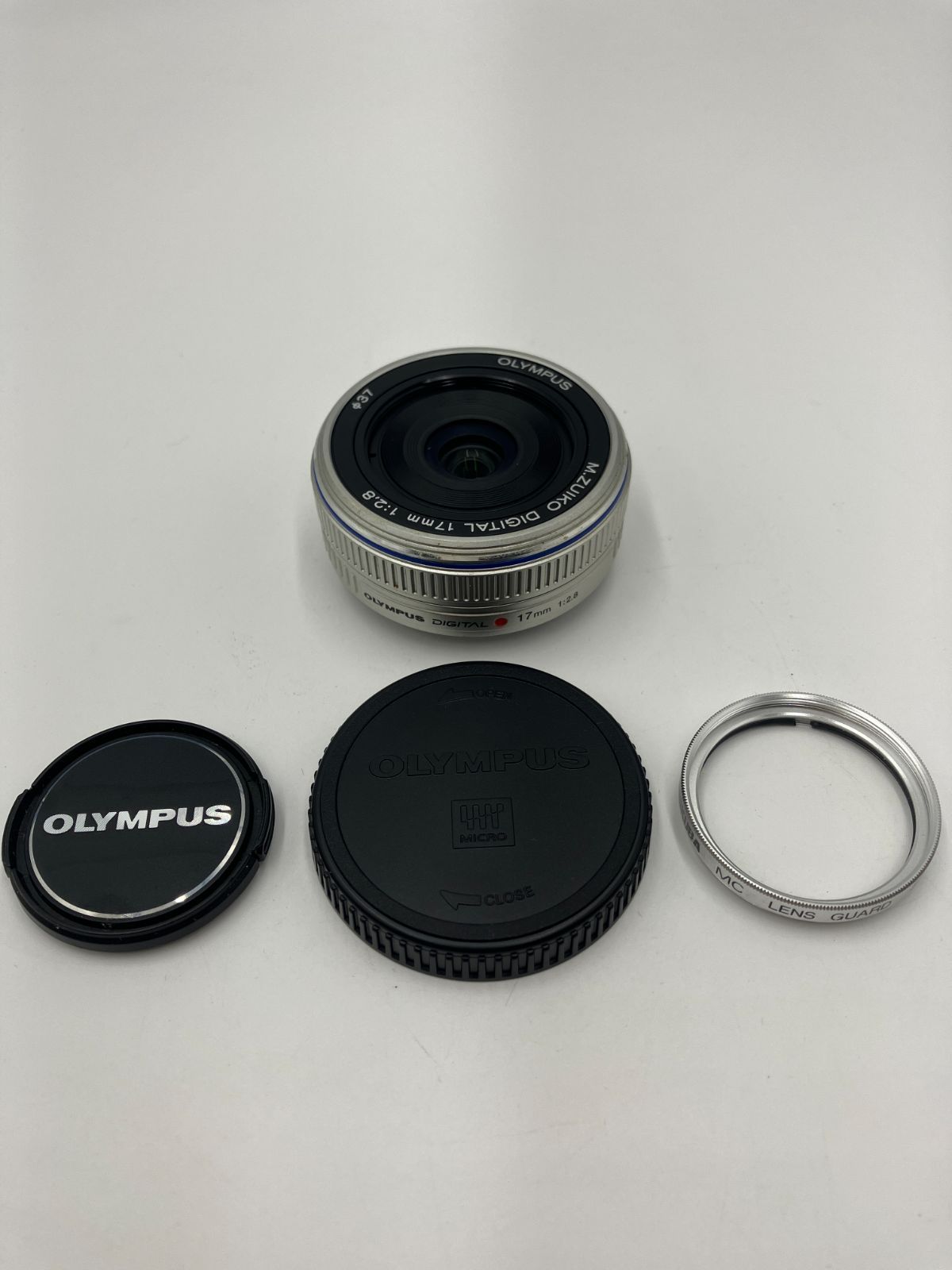 【動作確認済】OLYMPUS M.ZUIKO DIGITAL 17MM F2.8 シルバー 単焦点レンズ