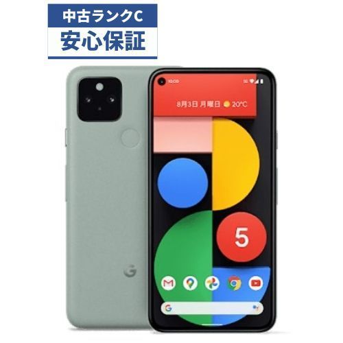 ★【中古品】 Pixel 5 128GB グリーン au 管理:M0yb