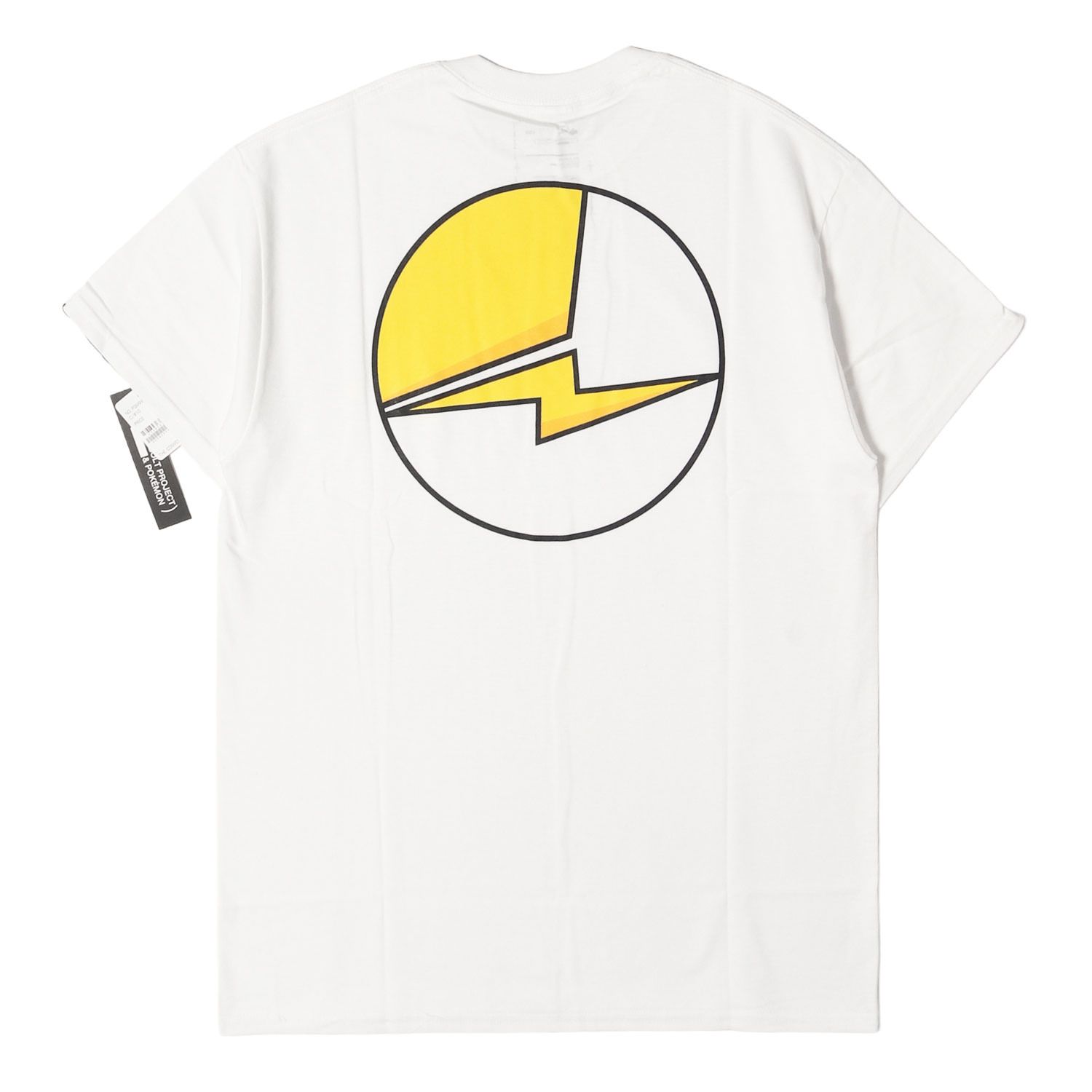 【新品】fragment design フラグメント デザイン Tシャツ ホワイト 白 サイズ:M ポケットモンスター ポケモン THUNDERBOLT PROJECT プリント クルーネック Tシャツ トップス カットソー 半袖 コラボ【メンズ】