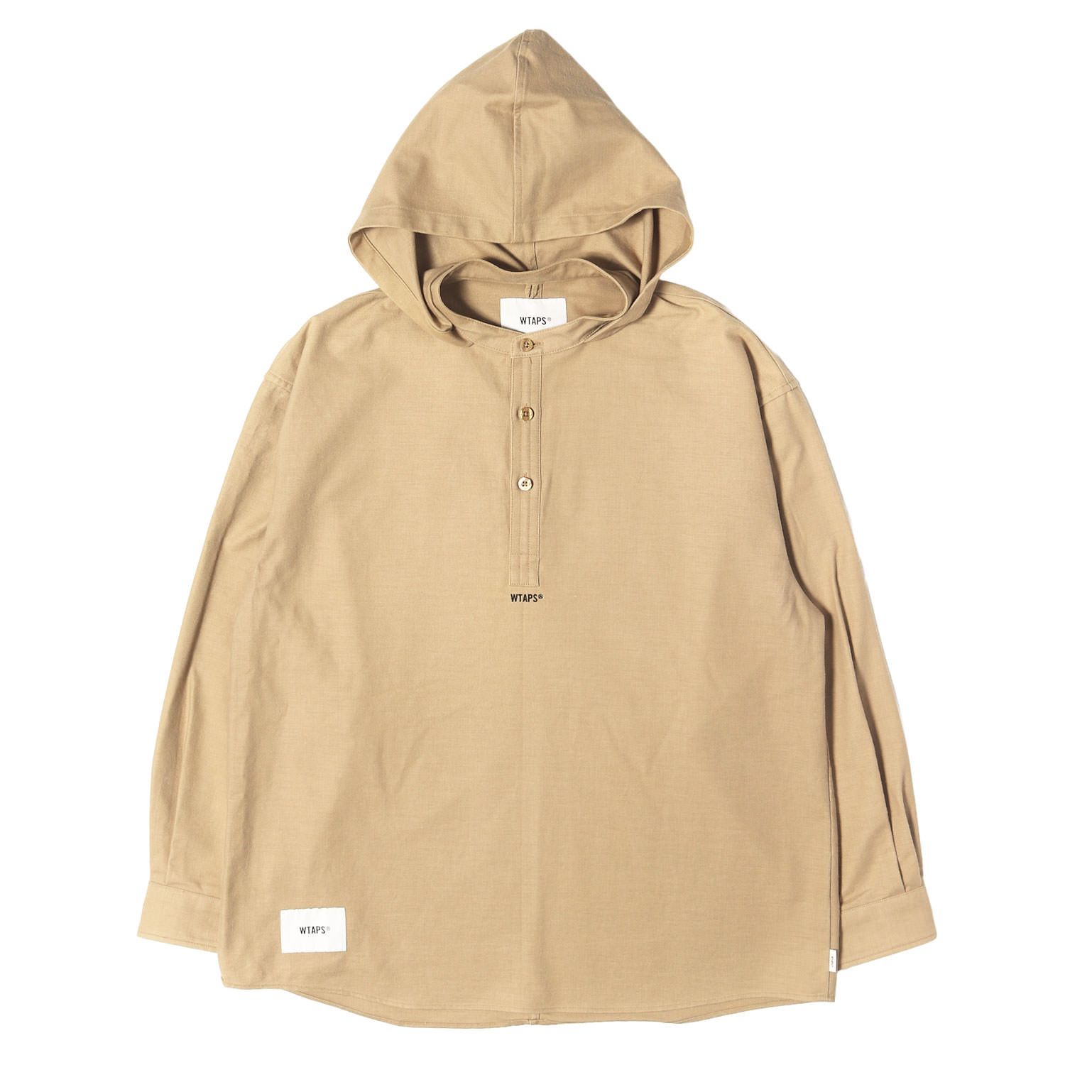Wtaps Lサイズ　ベージュ WTAPS ダブルタップス シャツ ベージュ サイズ:L 21AW フード付き